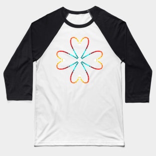 Beadwork Floral Baseball T-Shirt